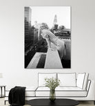 Marilyn on balcony  by M studio on GIANT ART - black and white photography