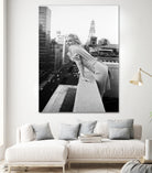 Marilyn on balcony  by M studio on GIANT ART - black and white photography