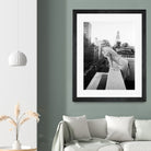 Marilyn on balcony  by M studio on GIANT ART - black and white photography