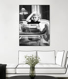 Reading  by M Studio on GIANT ART - black and white photogrpahy marilyn monroe