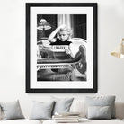 Reading  by M Studio on GIANT ART - black and white photogrpahy marilyn monroe