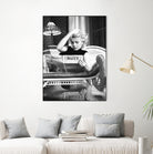 Reading  by M Studio on GIANT ART - black and white photogrpahy marilyn monroe