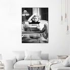 Reading  by M Studio on GIANT ART - black and white photogrpahy marilyn monroe