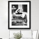 Reading  by M Studio on GIANT ART - black and white photogrpahy marilyn monroe