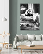 Reading  by M Studio on GIANT ART - black and white photogrpahy marilyn monroe