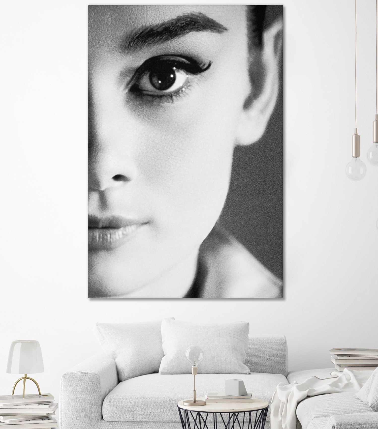 Audrey Hepburn by M Studio on GIANT ART - black and white photography 