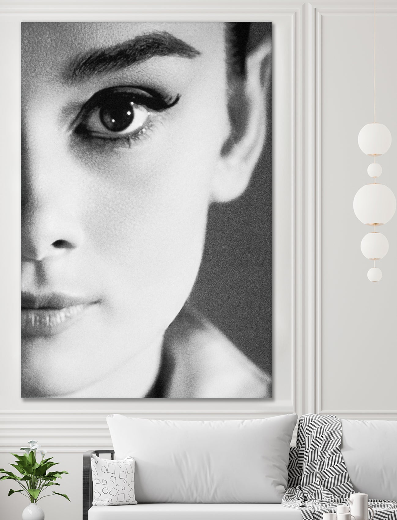 Audrey Hepburn by M Studio on GIANT ART - black and white photography 