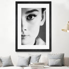 Audrey Hepburn by M Studio on GIANT ART - black and white photography 