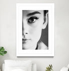 Audrey Hepburn by M Studio on GIANT ART - black and white photography 