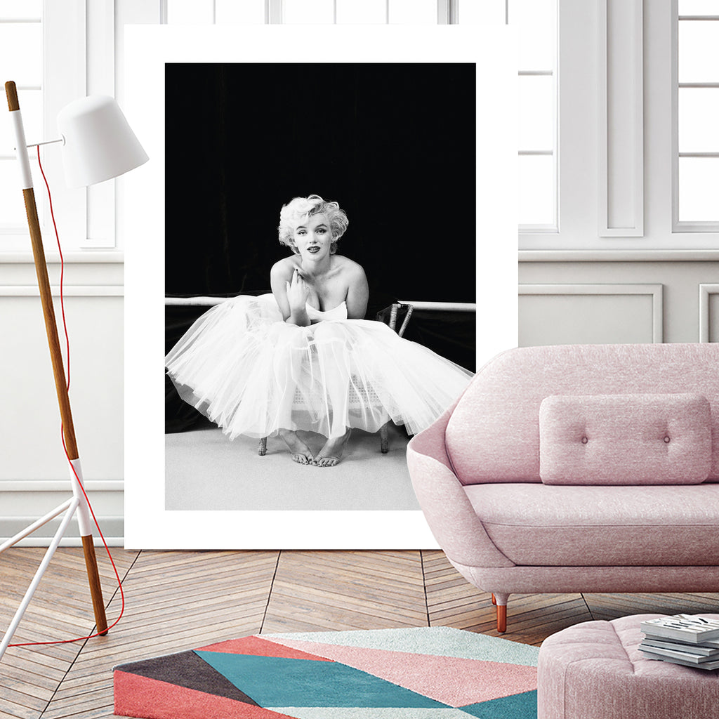 Marilyn Monroe balerina by M Studio on GIANT ART - black and white photography