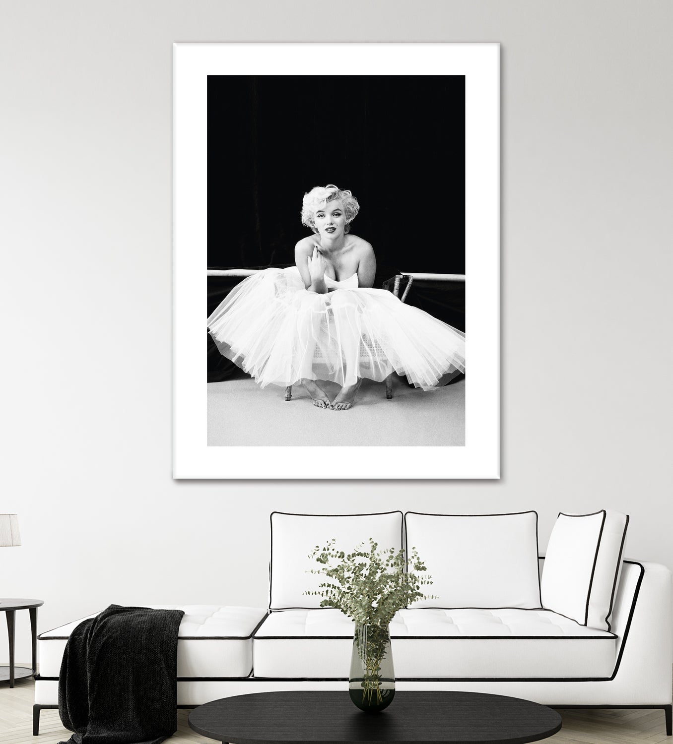 Marilyn Monroe balerina by M Studio on GIANT ART - black and white photography