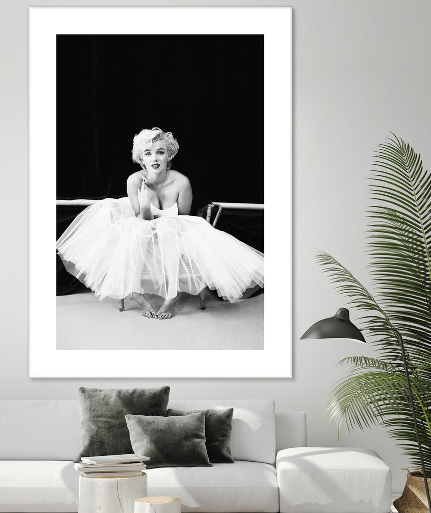 Marilyn Monroe balerina by M Studio on GIANT ART - black and white photography