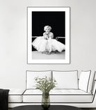 Marilyn Monroe balerina by M Studio on GIANT ART - black and white photography