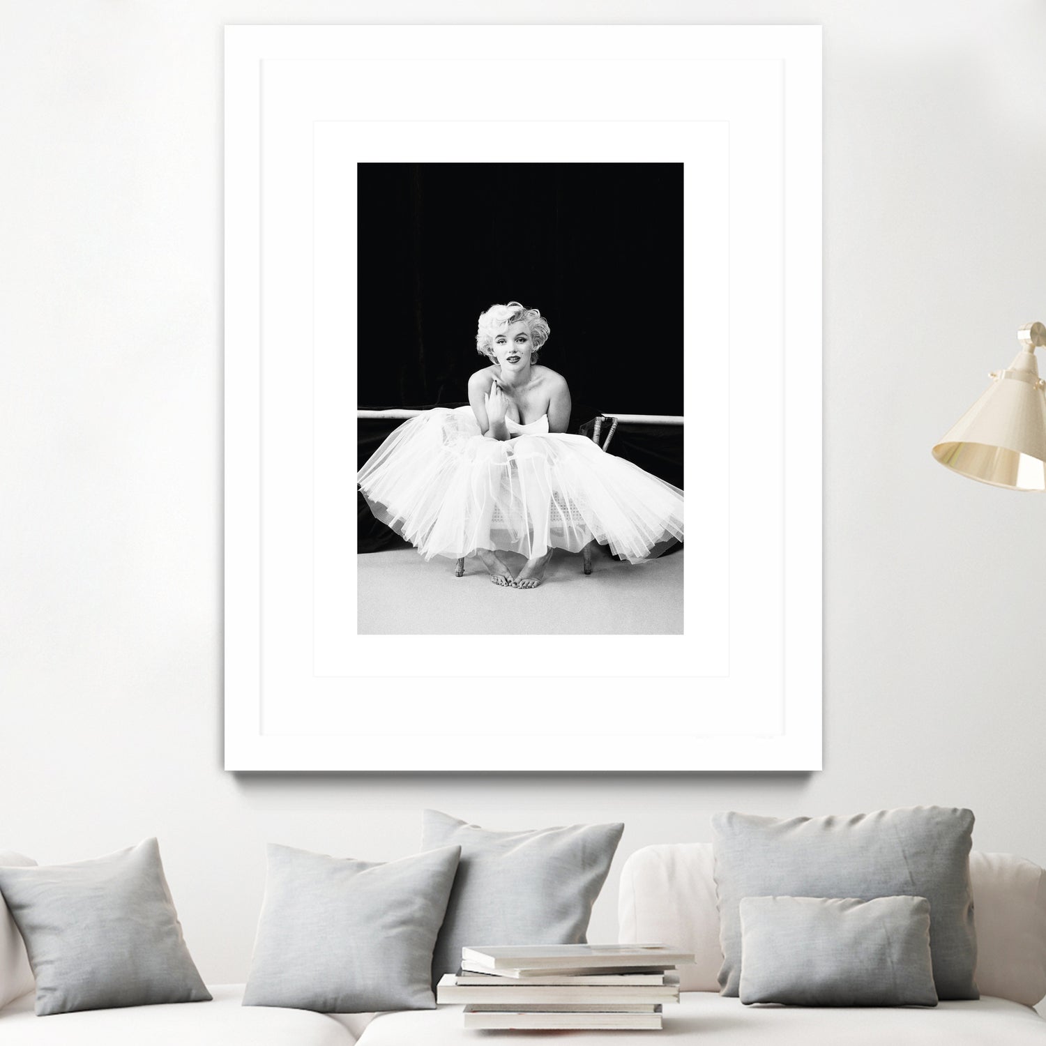 Marilyn Monroe balerina by M Studio on GIANT ART - black and white photography