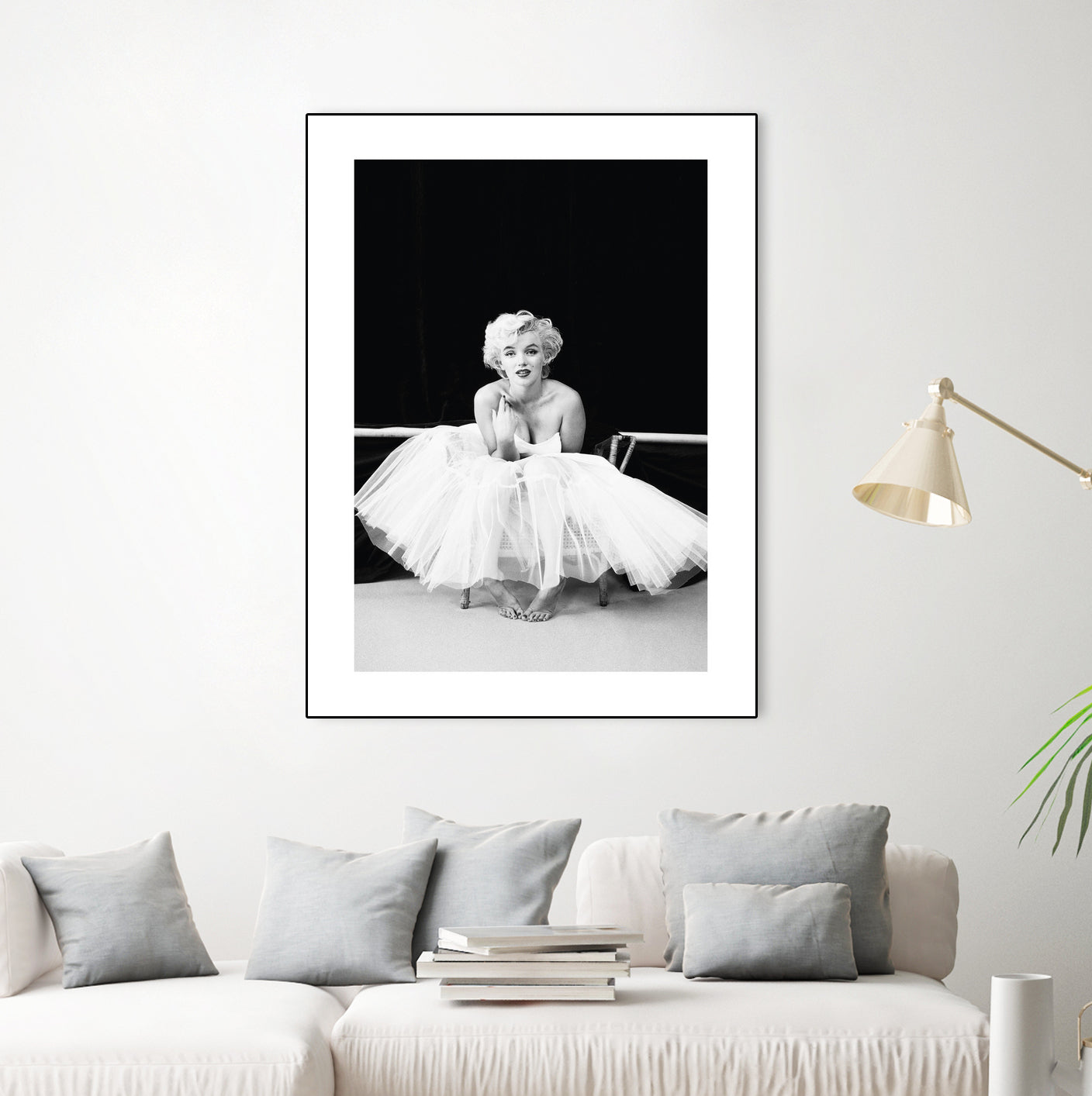 Marilyn Monroe balerina by M Studio on GIANT ART - black and white photography