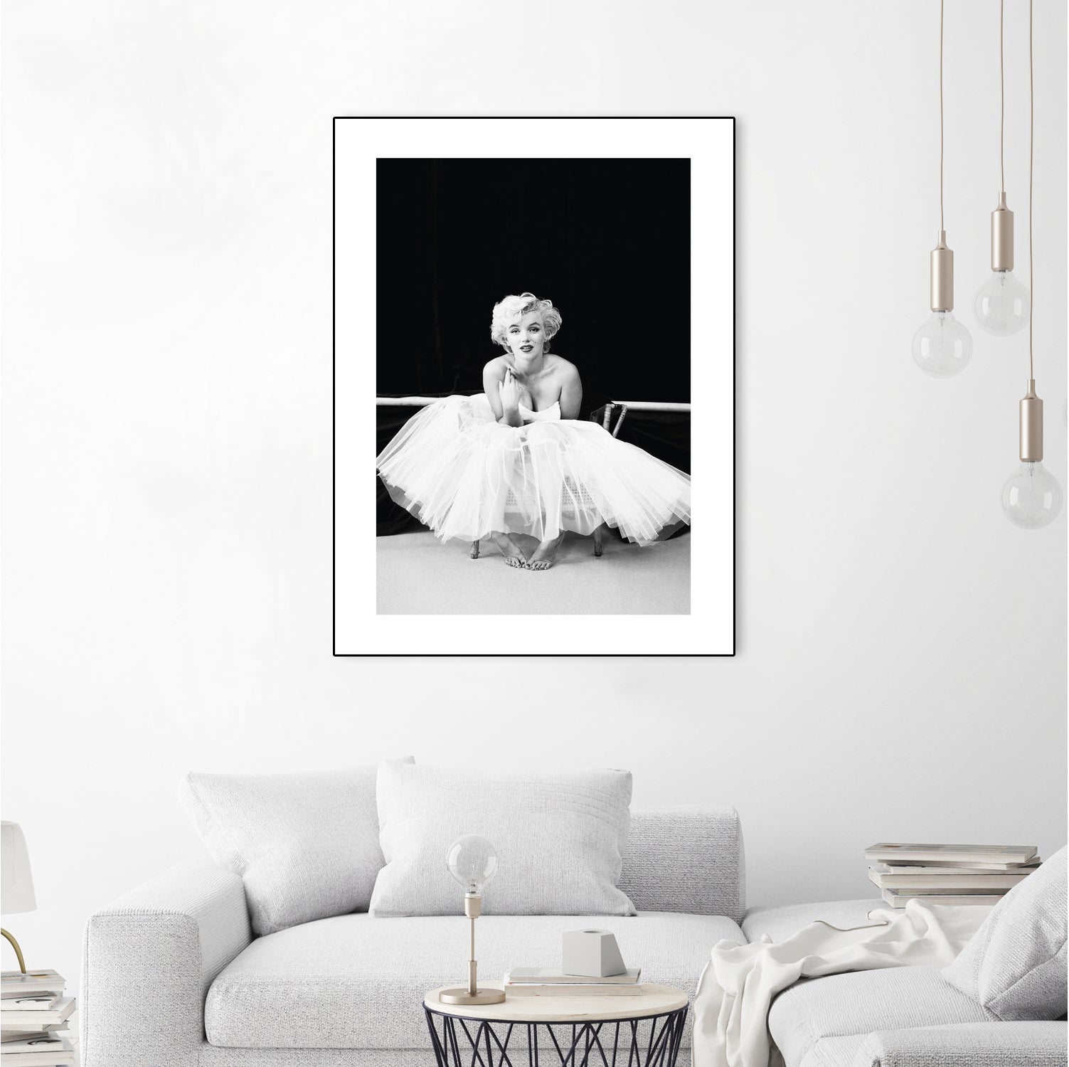 Marilyn Monroe balerina by M Studio on GIANT ART - black and white photography