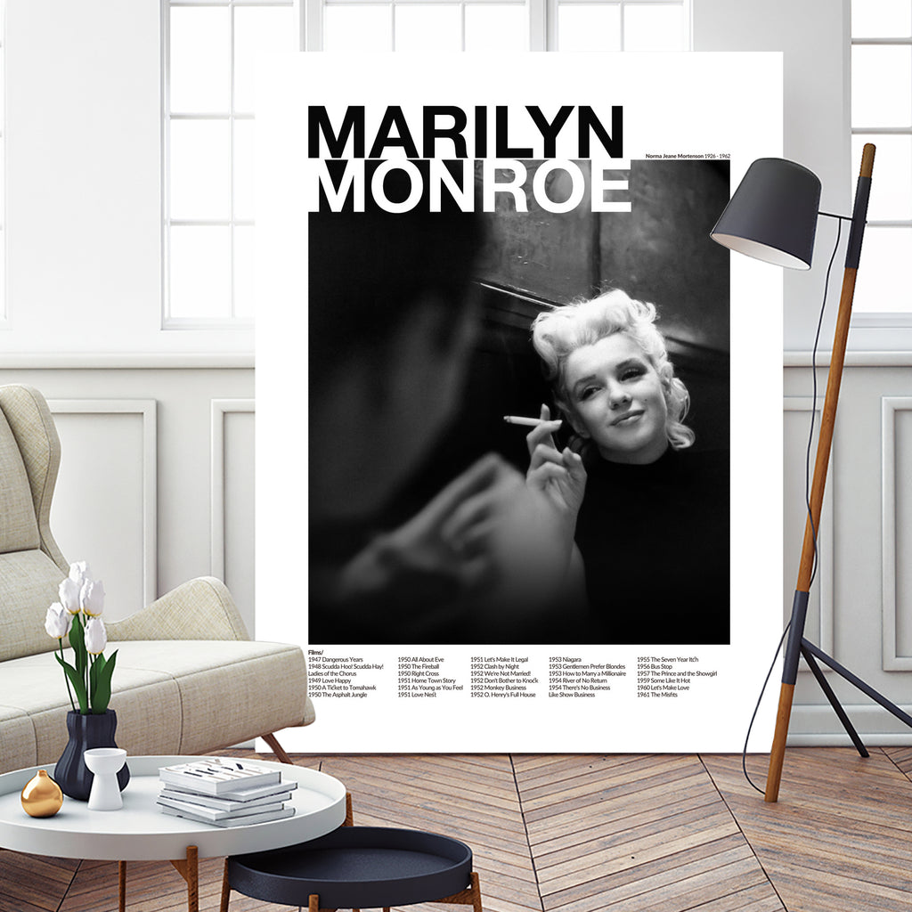 Marilyn Monroe  by M Studio on GIANT ART - black and white photography