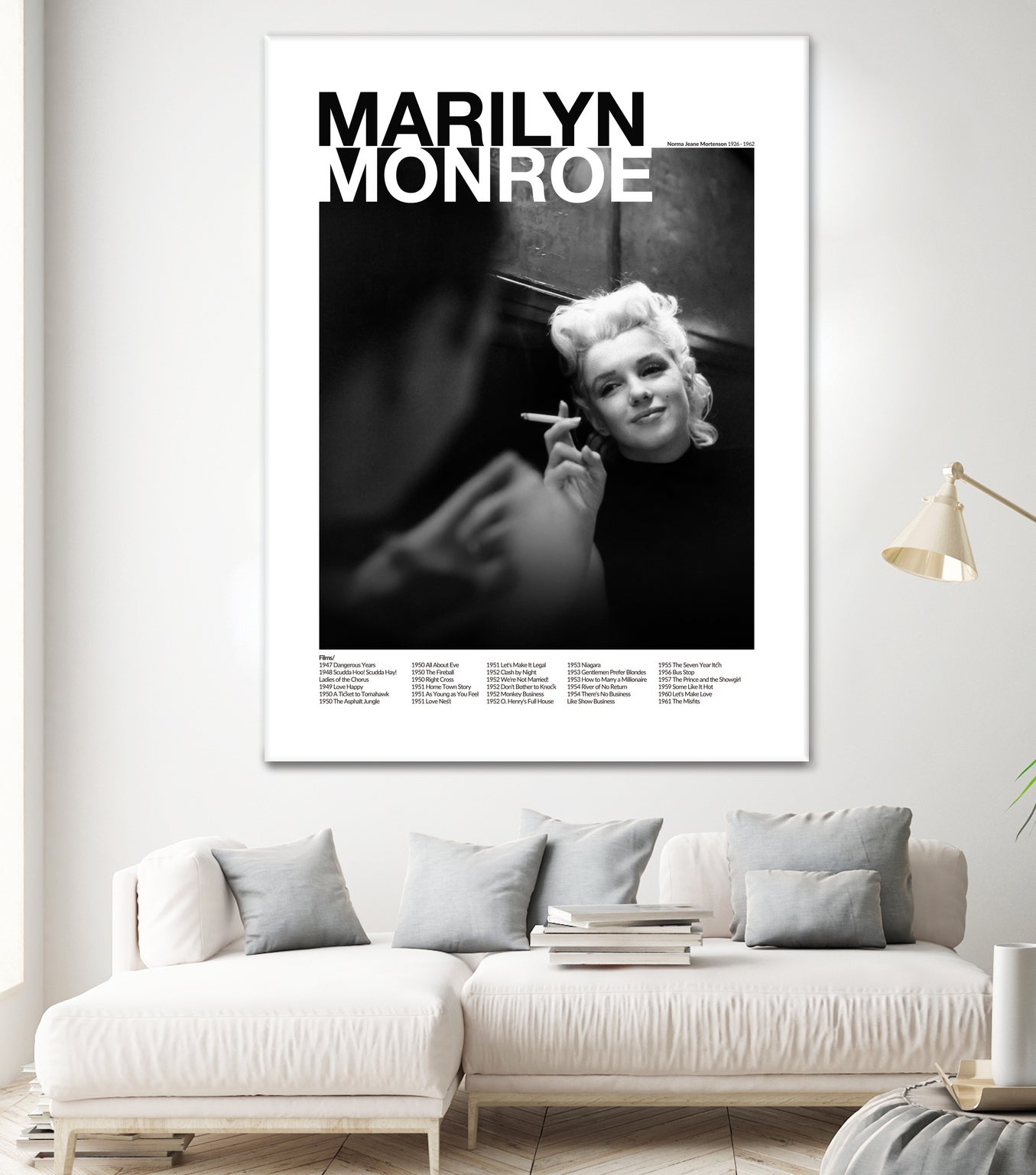 Marilyn Monroe  by M Studio on GIANT ART - black and white photography