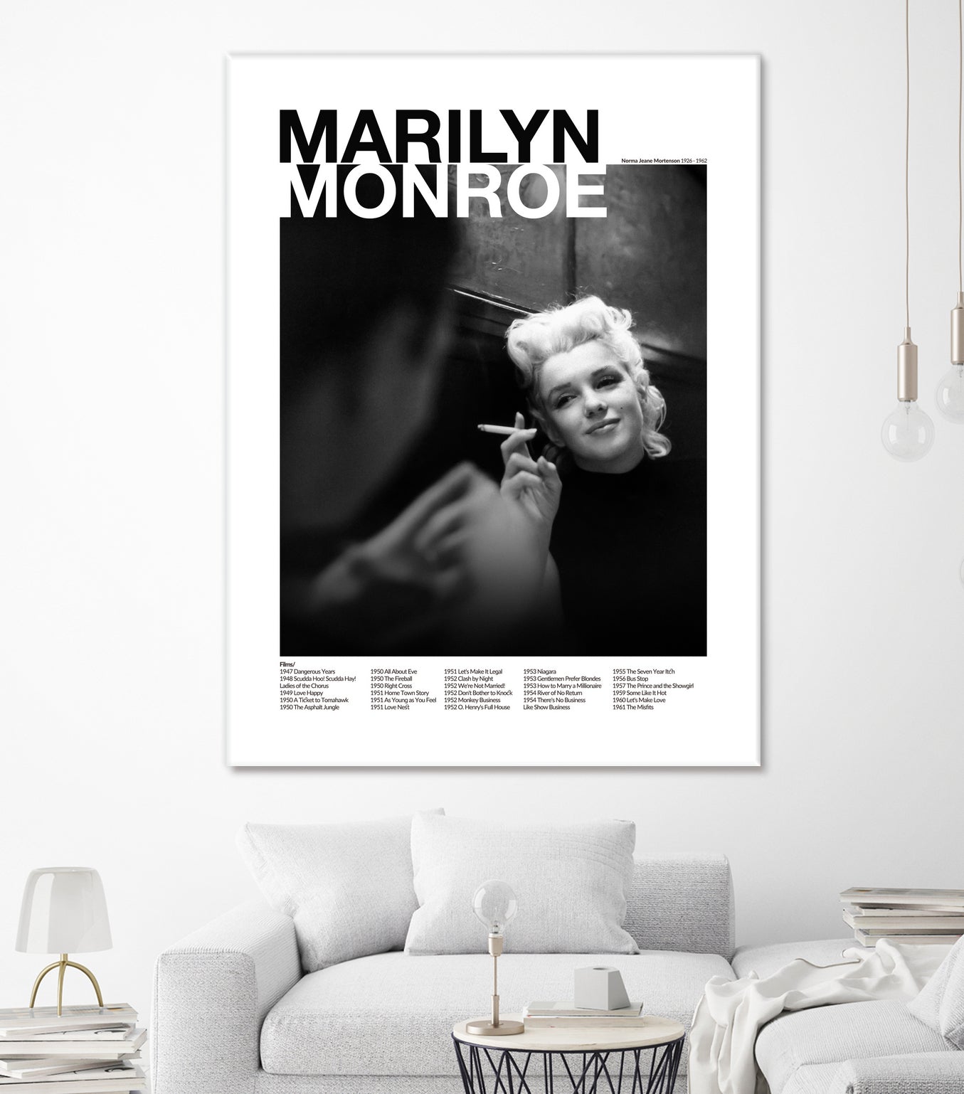 Marilyn Monroe  by M Studio on GIANT ART - black and white photography