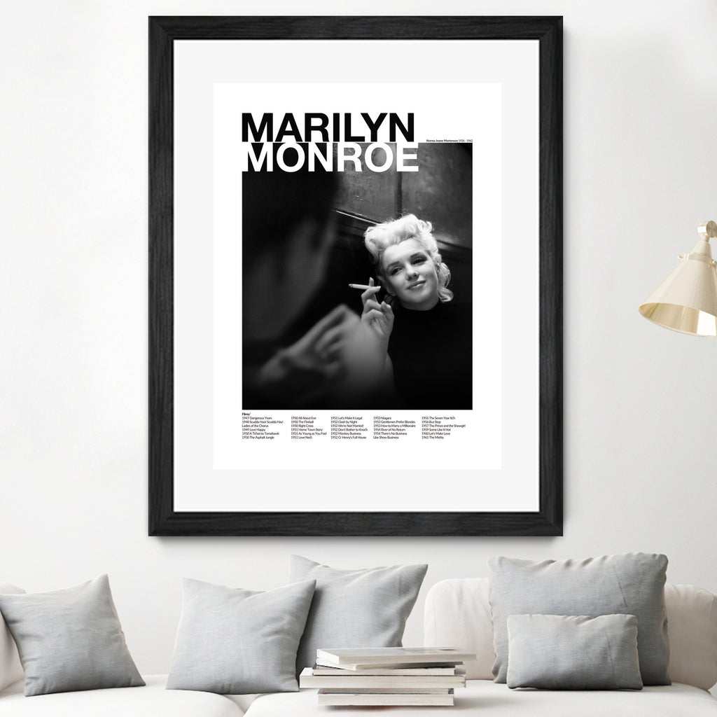Marilyn Monroe  by M Studio on GIANT ART - black and white photography