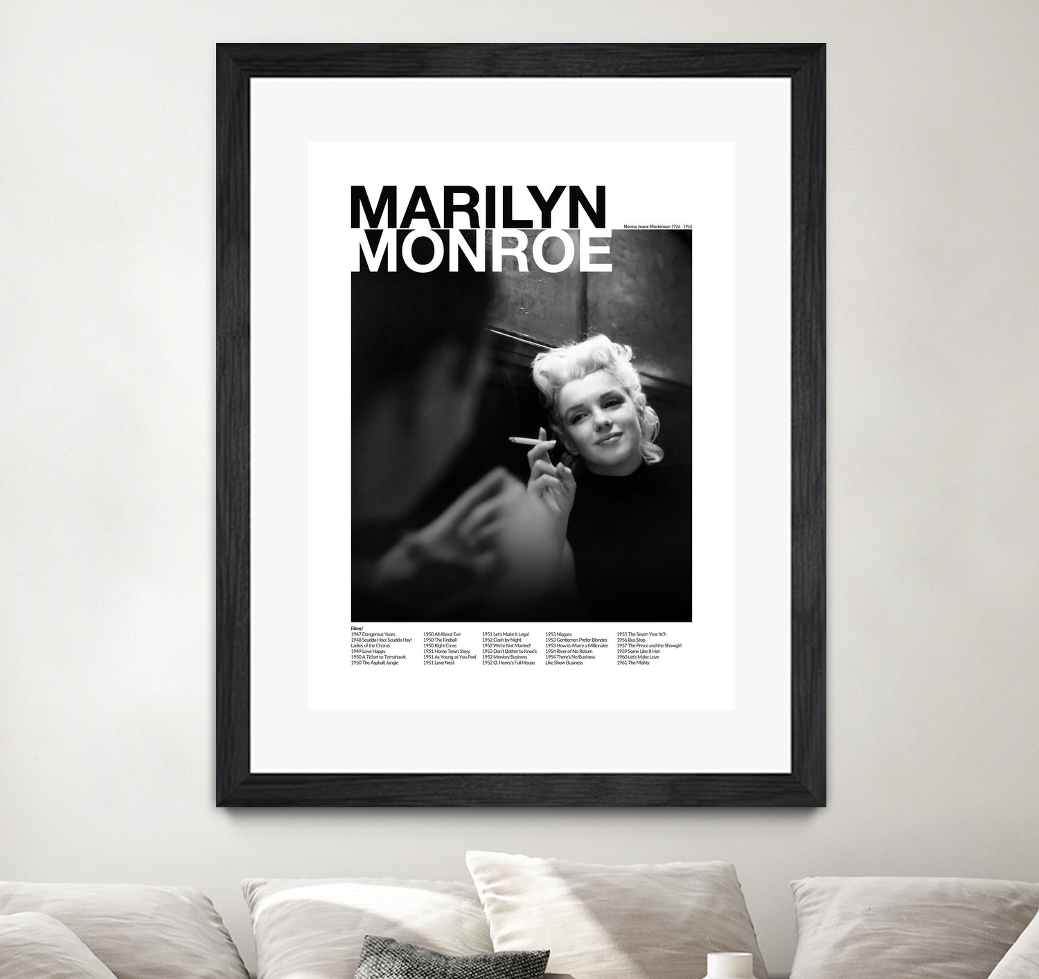 Marilyn Monroe  by M Studio on GIANT ART - black and white photography