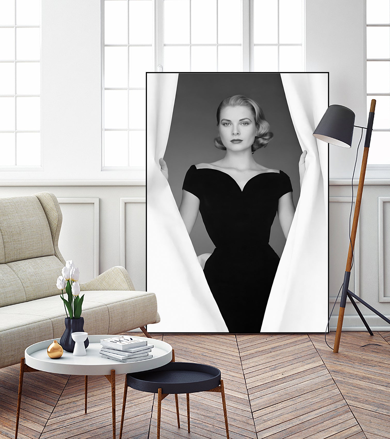 Grace Kelly  by M Studio on GIANT ART - black and white  photographie actress