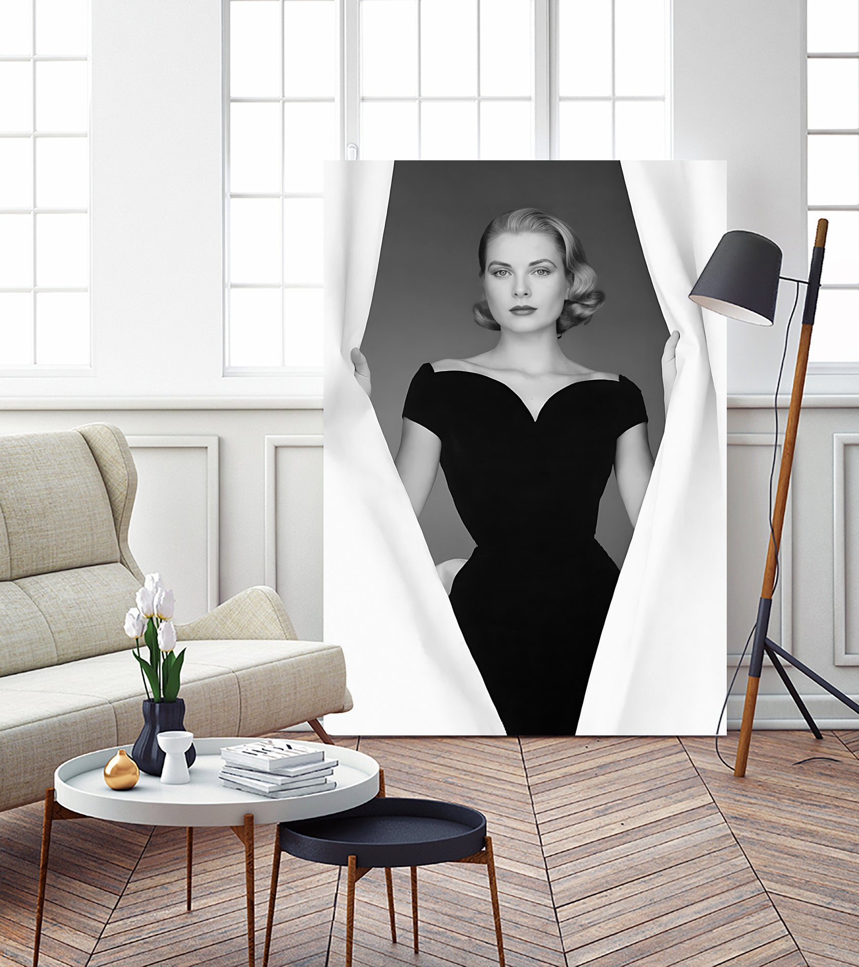 Grace Kelly  by M Studio on GIANT ART - black and white  photographie actress