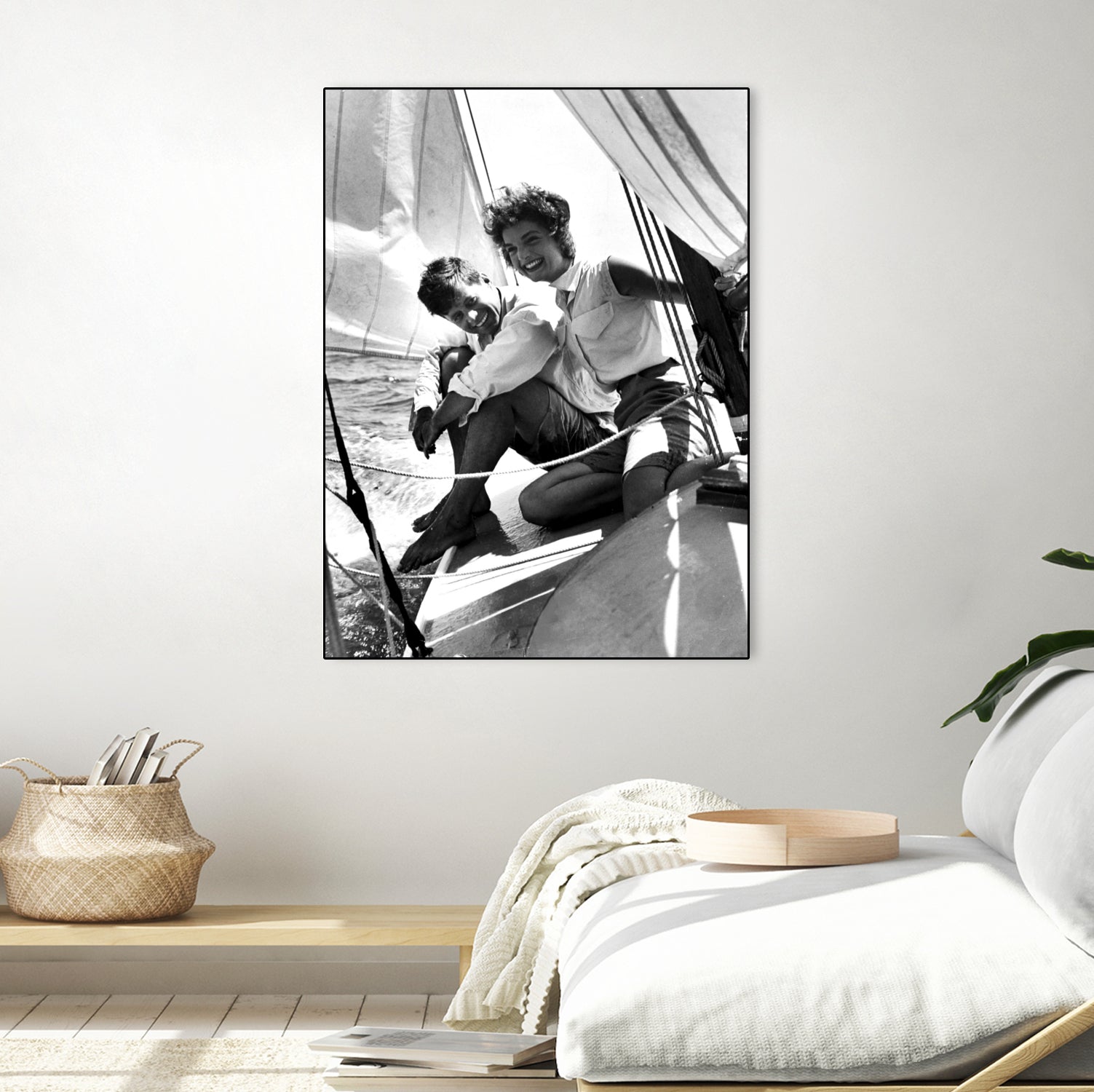Jackie and Jack on a Boat - Art Print by M Studio | GIANT ART