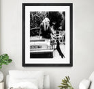 Brigitte Bardot  with her dog in St. Tropez, 1962 by M Studio on GIANT ART - black and white photographie bardot