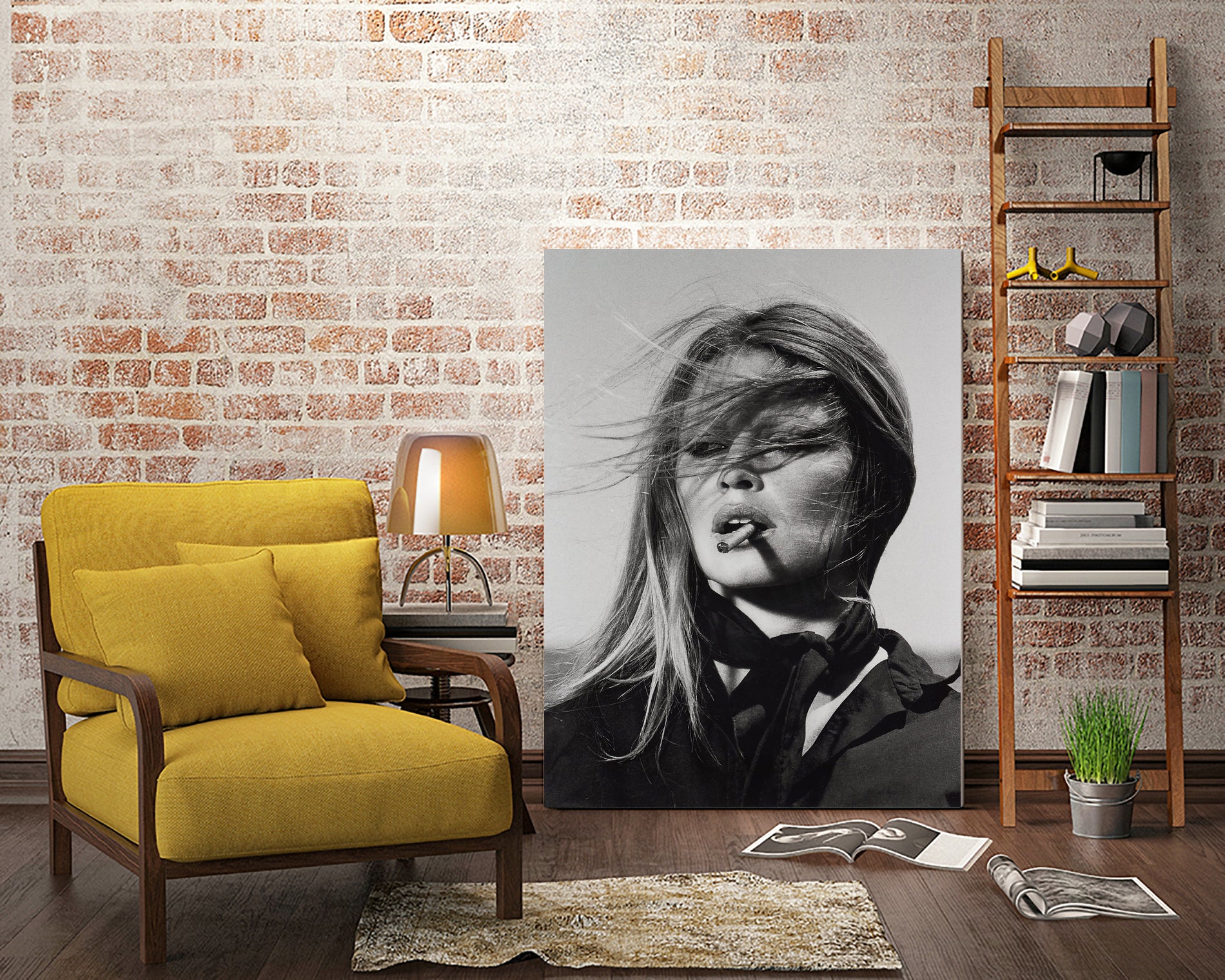 Brigitte Bardot by M Studio on GIANT ART - black and white black and white bardot