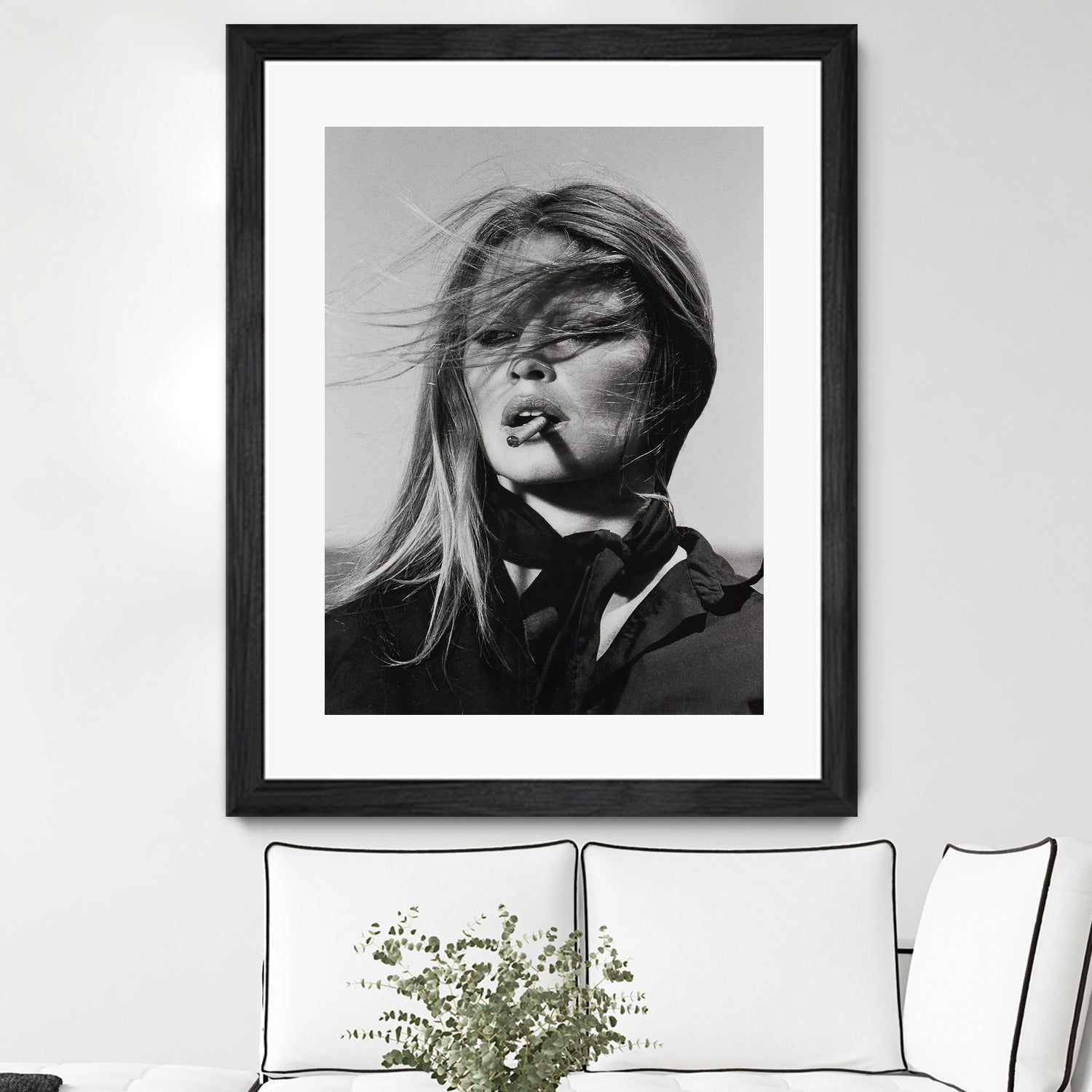Brigitte Bardot by M Studio on GIANT ART - black and white black and white bardot