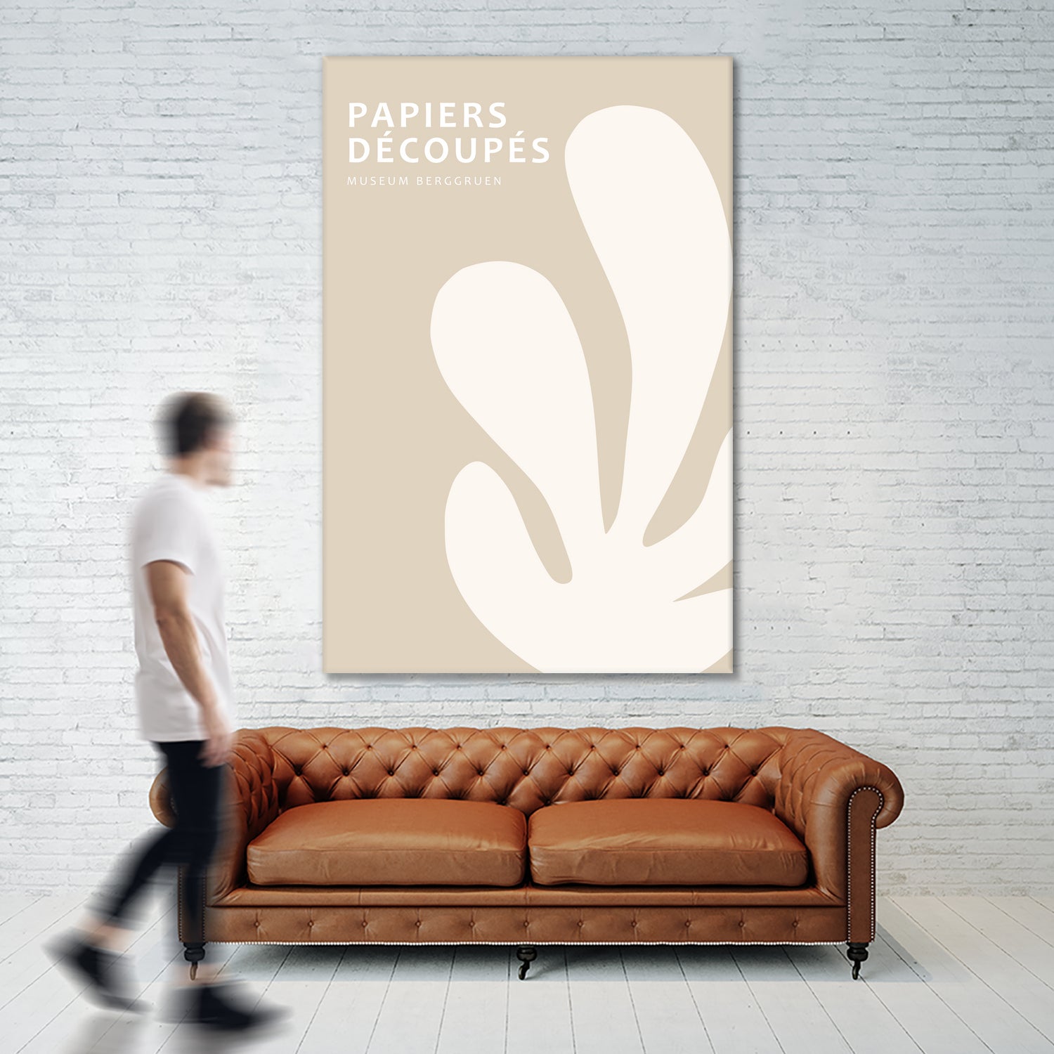 Papiers Découpés XV by M Studio on GIANT ART - beige mid century mid century