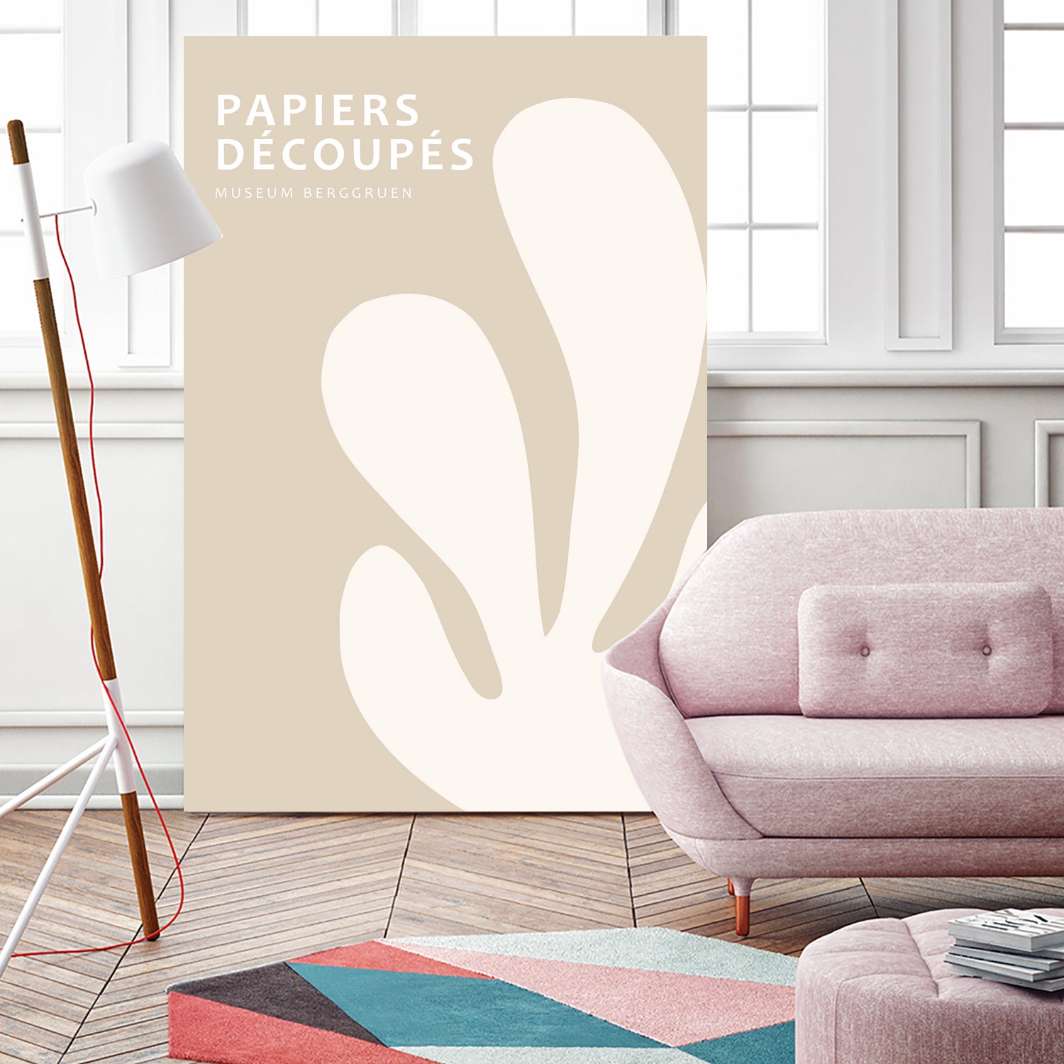 Papiers Découpés XV by M Studio on GIANT ART - beige mid century mid century