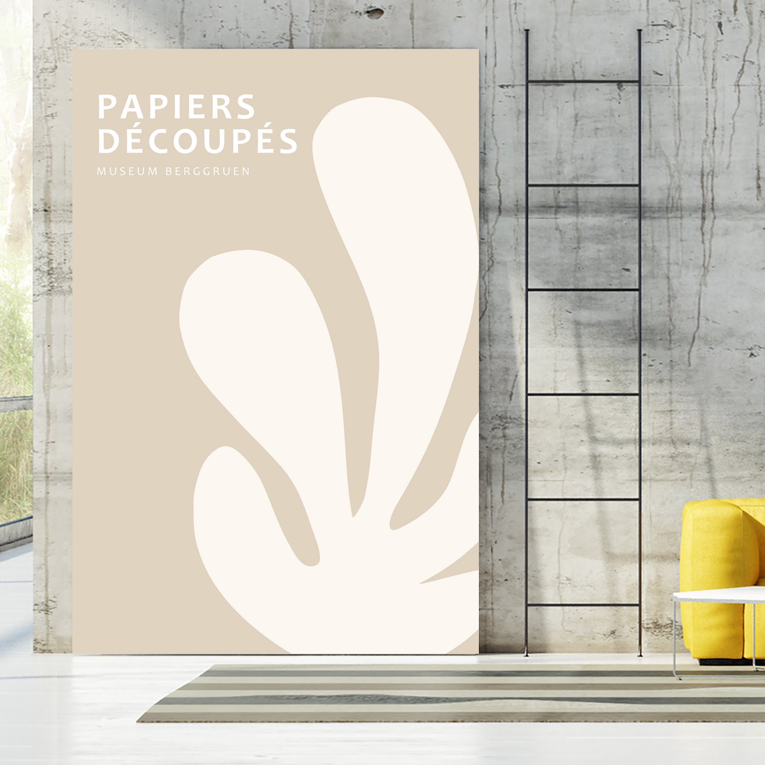 Papiers Découpés XV by M Studio on GIANT ART - beige mid century mid century