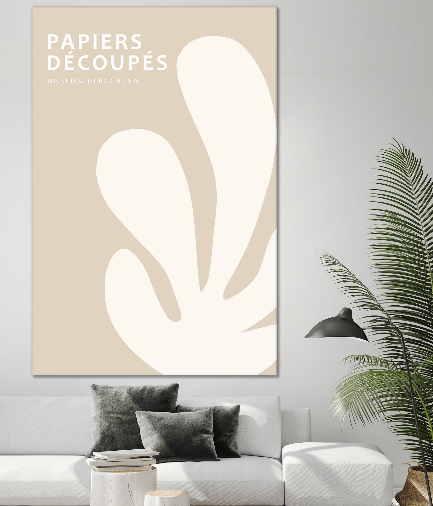 Papiers Découpés XV by M Studio on GIANT ART - beige mid century mid century