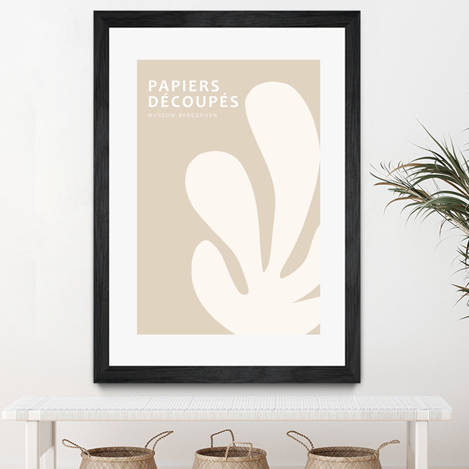 Papiers Découpés XV by M Studio on GIANT ART - beige mid century mid century