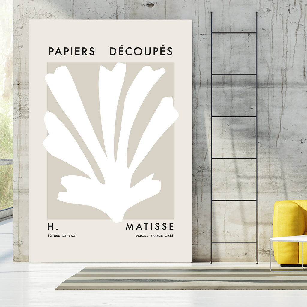 Papiers Découpés H by M Studio on GIANT ART - beige