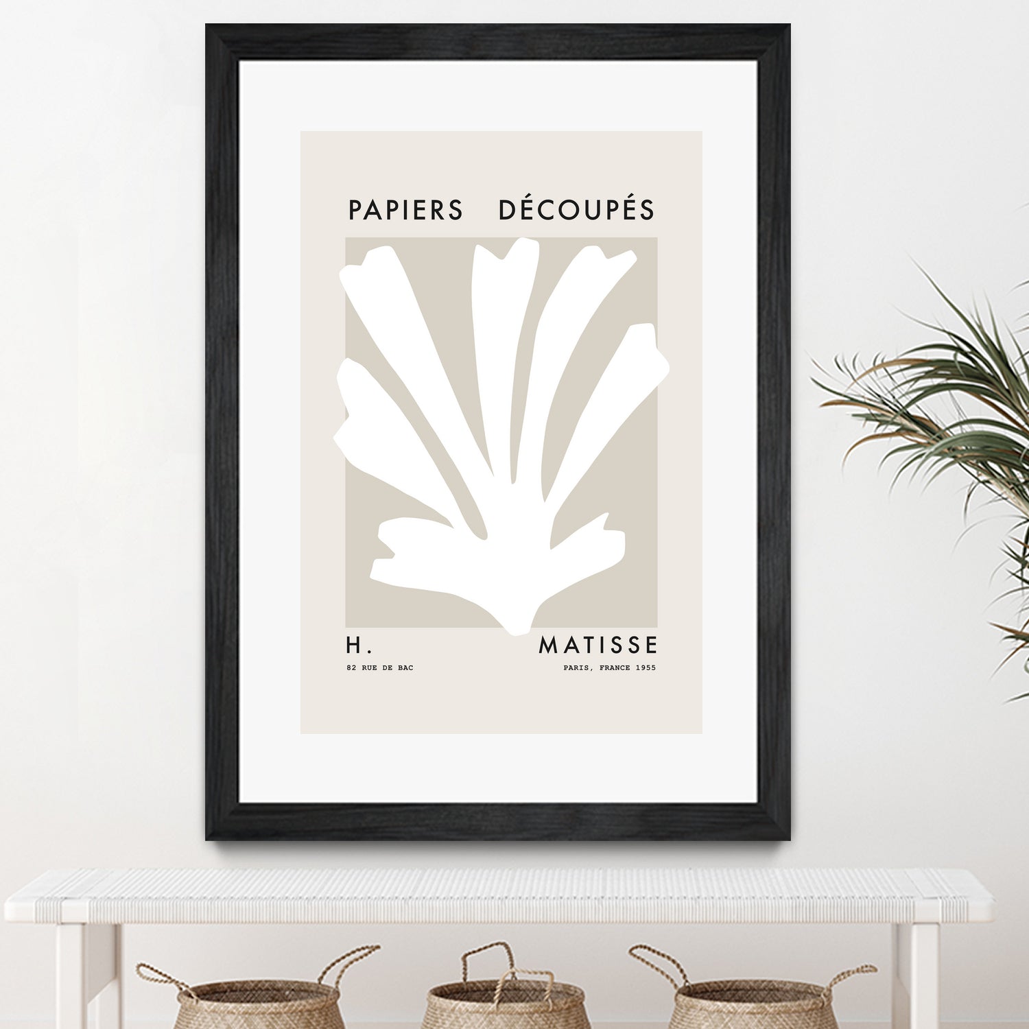 Papiers Découpés H by M Studio on GIANT ART - beige