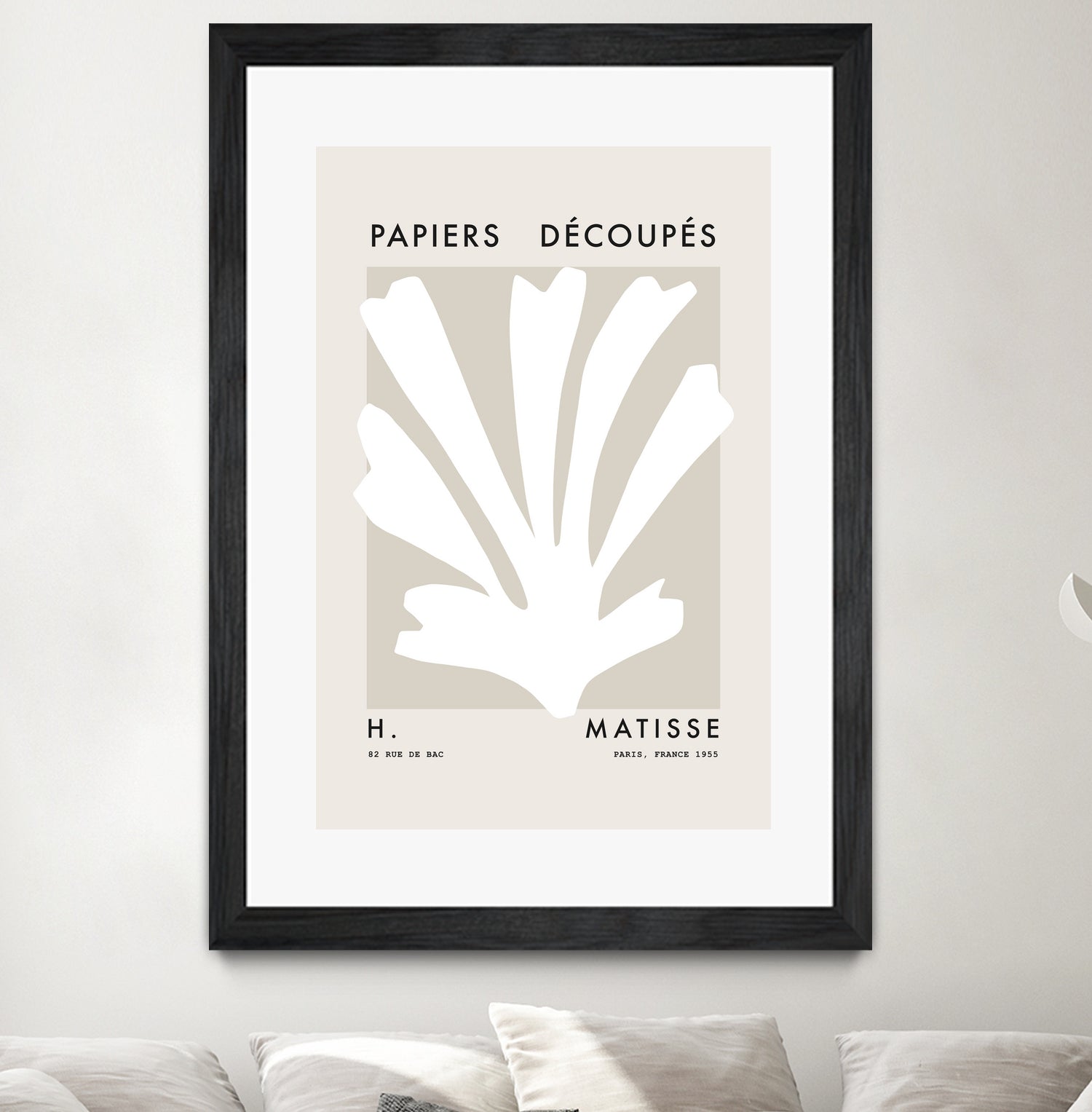 Papiers Découpés H by M Studio on GIANT ART - beige