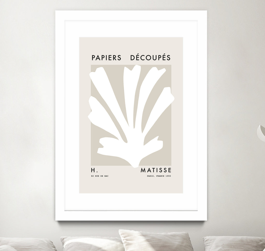 Papiers Découpés H by M Studio on GIANT ART - beige