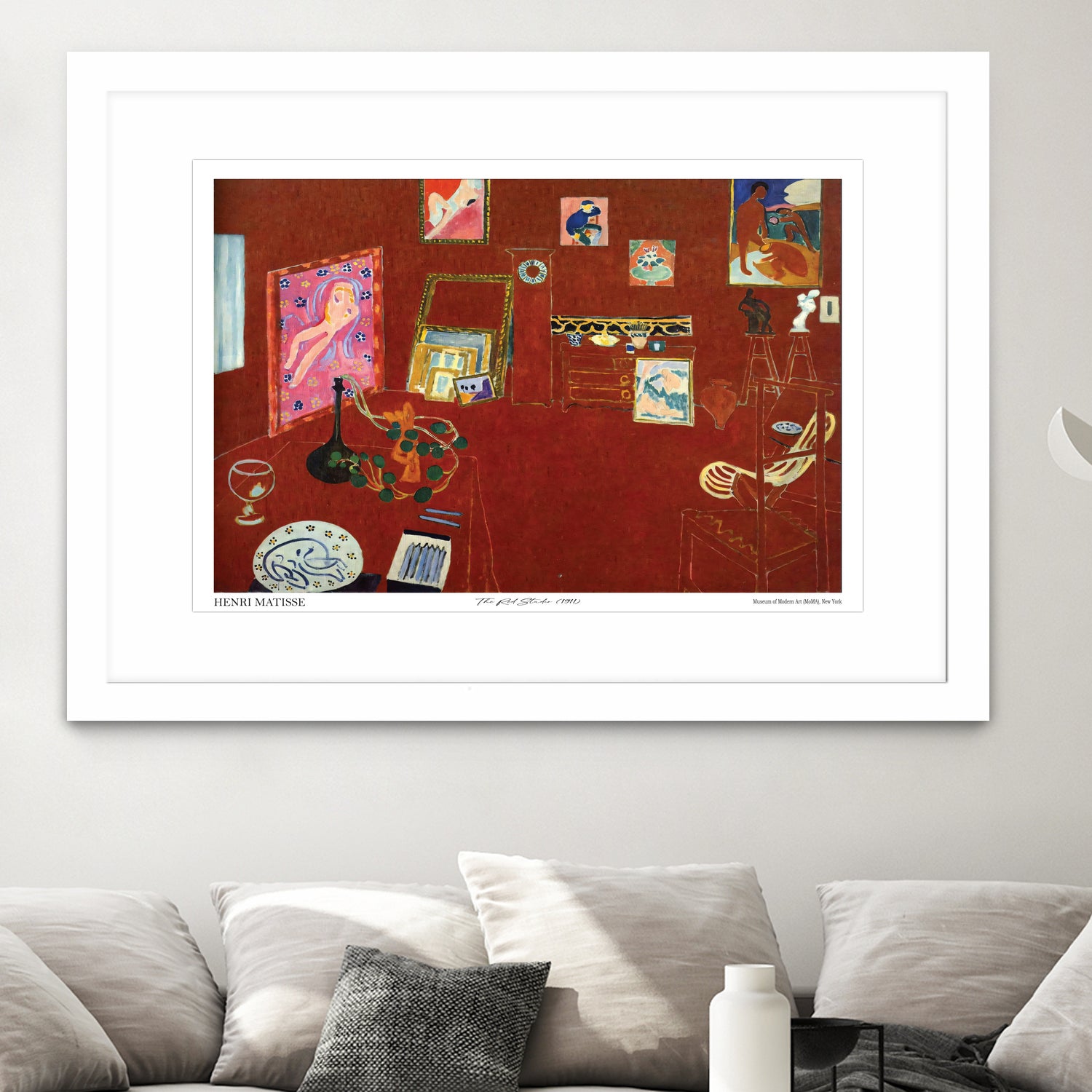 The Red studio by Henri Matisse on GIANT ART - museums