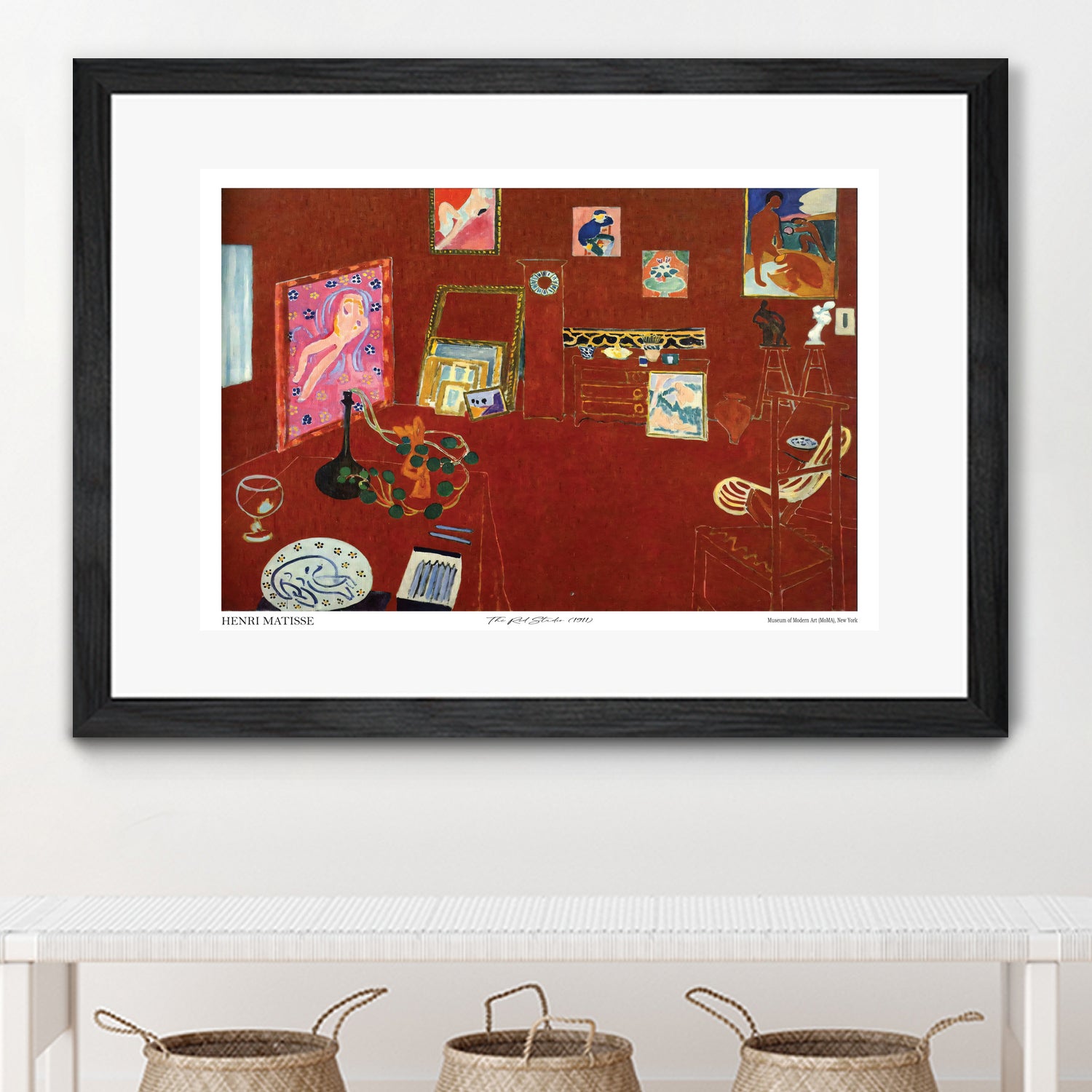 The Red studio by Henri Matisse on GIANT ART - museums