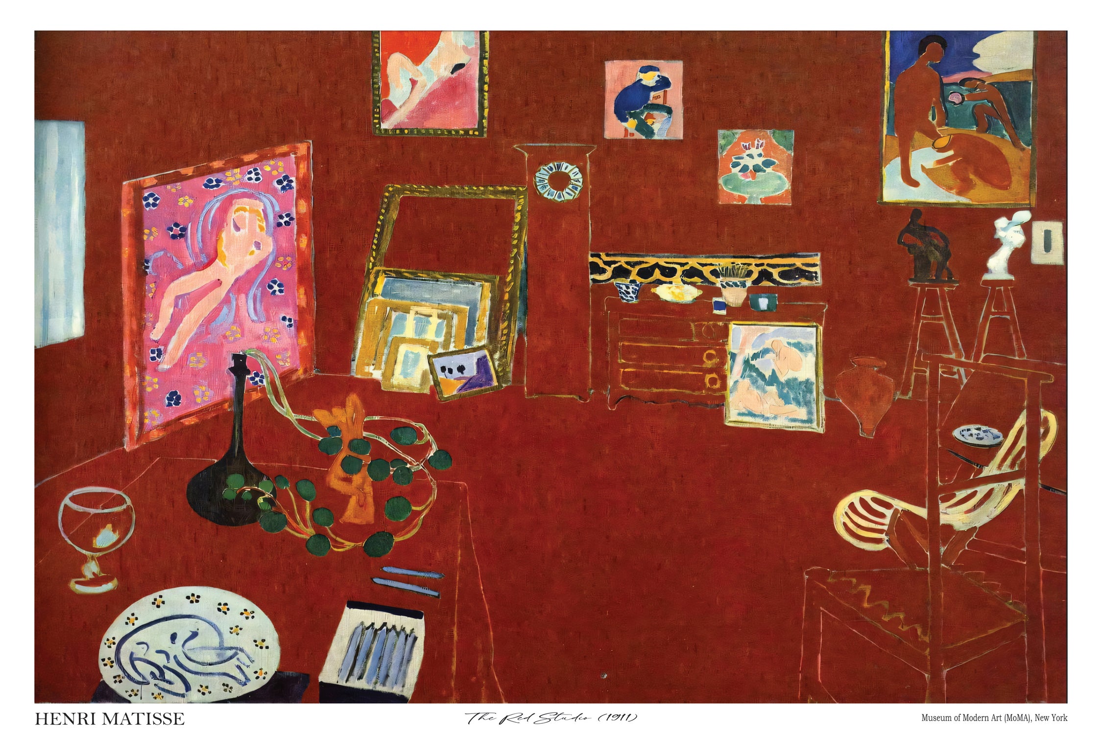 The Red studio - Art Print by Henri Matisse | GIANT ART
