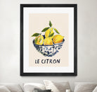 Le Citron by M Studio on GIANT ART - blue figurative canvas frame