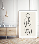 Nude no.2 by M Studio on GIANT ART - beige figurative woman