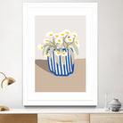 Vase printanier by M Studio on GIANT ART - blue floral flowers