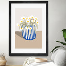 Vase printanier by M Studio on GIANT ART - blue floral flowers