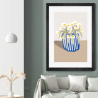 Vase printanier by M Studio on GIANT ART - blue floral flowers