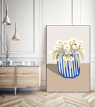 Vase printanier by M Studio on GIANT ART - blue floral flowers