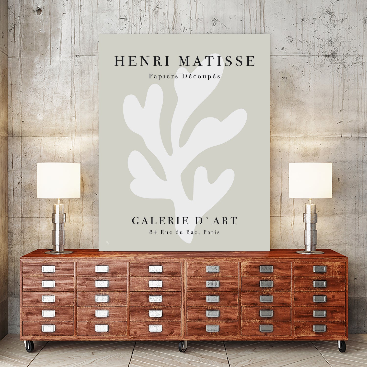 Papiers Découpés XI by M Studio on GIANT ART - beige matisse